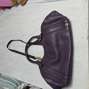 Cole Haan eggplant purple Leather purse